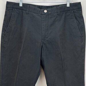 Bonobos Chinos Mens 36x32 Gray Straight Leg Flat Front Cotton Pants Trousers